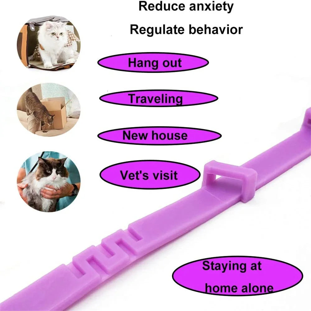 Pet Calming Collar For Cats Dogs Adjustable.