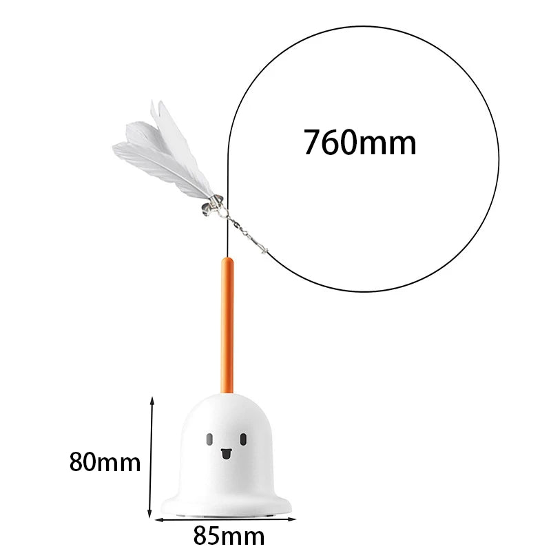 Interactive Cat Badminton Toy - Detachable Self-Play Stick with Balls