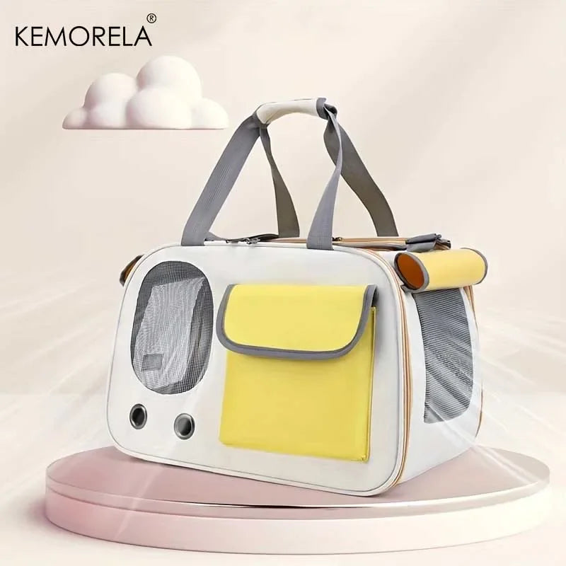 1Pcs Portable Pet Carrier Cat Bag For Cats And Dogs Ideal For Travel And Outdoor Activities Suitable For Cats And Small Dogs
