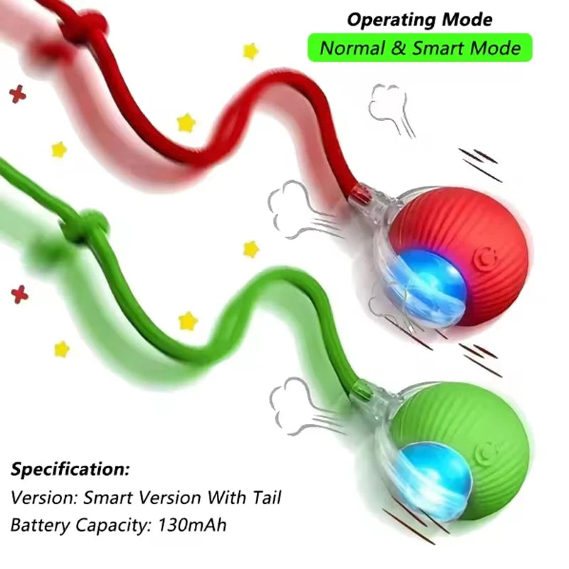 Smart Interactive Cat Ball - Self-Rolling Automatic Play Toy