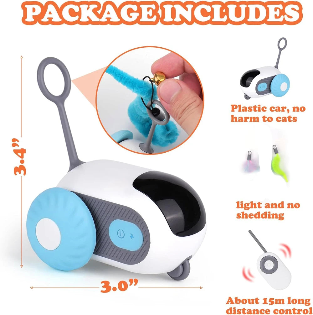 Smart Remote Control Cat Toy - Interactive Moving Car for Cats & Dogs