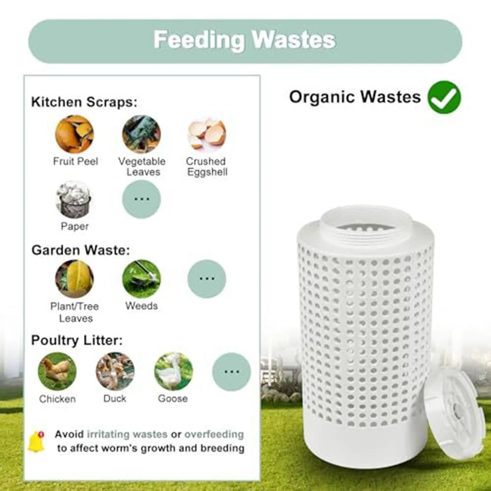 Outdoor Compost Bin Worm Composting Bin Worm Farm Compost Bin Kit For Inground Insect Composter For Small Flower Pots Garden