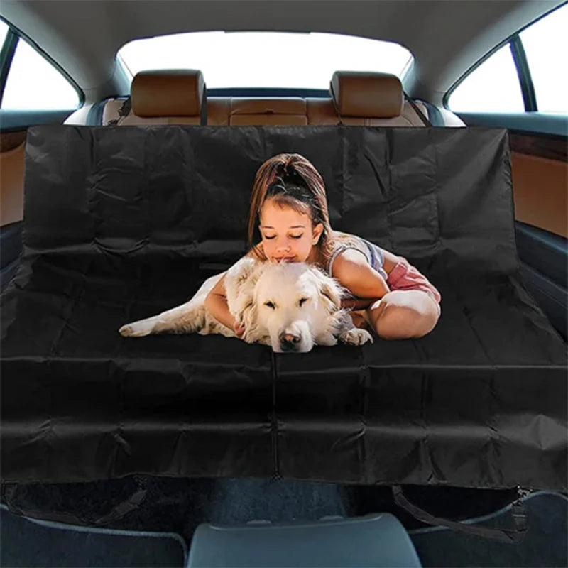 1pc/2pcs Waterproof 600D Oxford Cloth Dog Car Seat Cover Pet Travel Dog Carrier Car Trunk Mat SUV Cargo Liner For Dogs