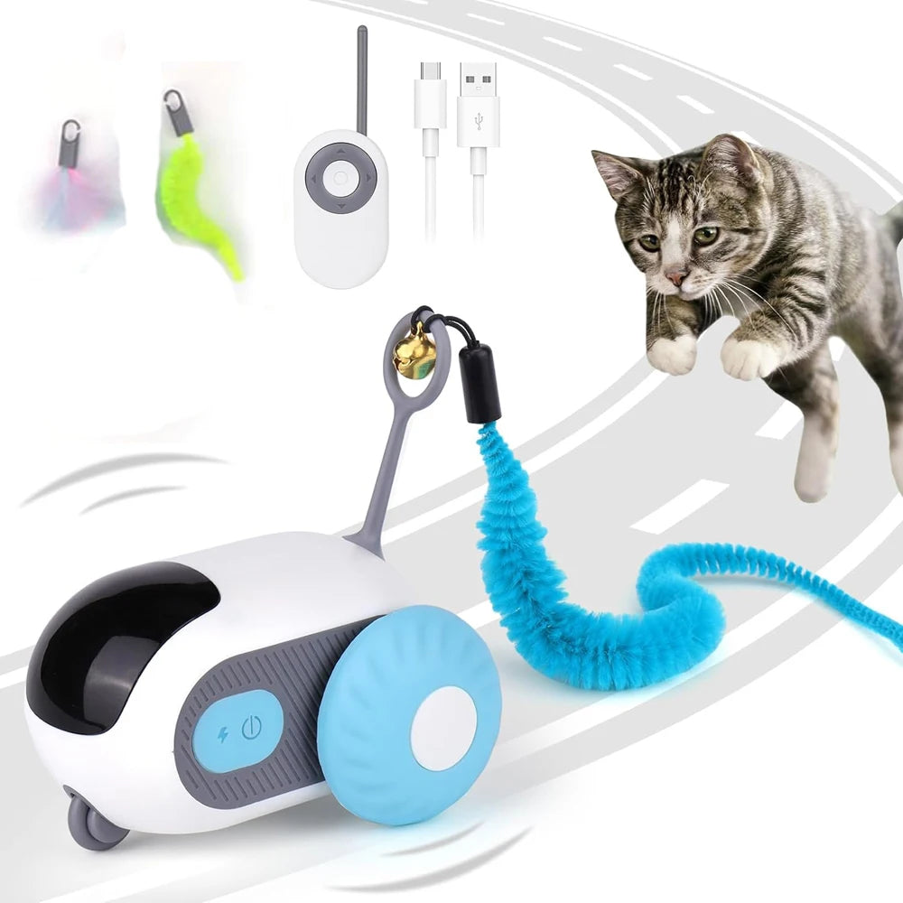 Smart Remote Control Cat Toy - Interactive Moving Car for Cats & Dogs