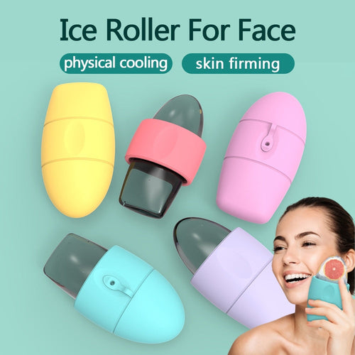 Silicone Ice Face Roller Contour Shrink Pores Remove Dark Circles